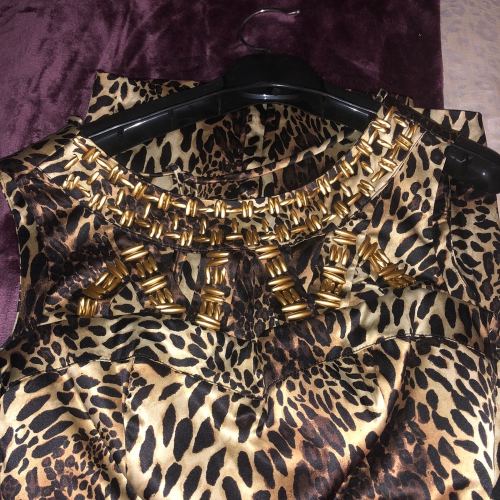 XOXO Leopard print knee length skirt